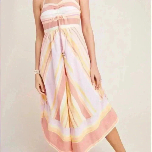 Anthropologie Striped Savannah Halter Dress - Picture 4 of 7